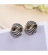 XE261 - Zircon Zebra Stud Earrings